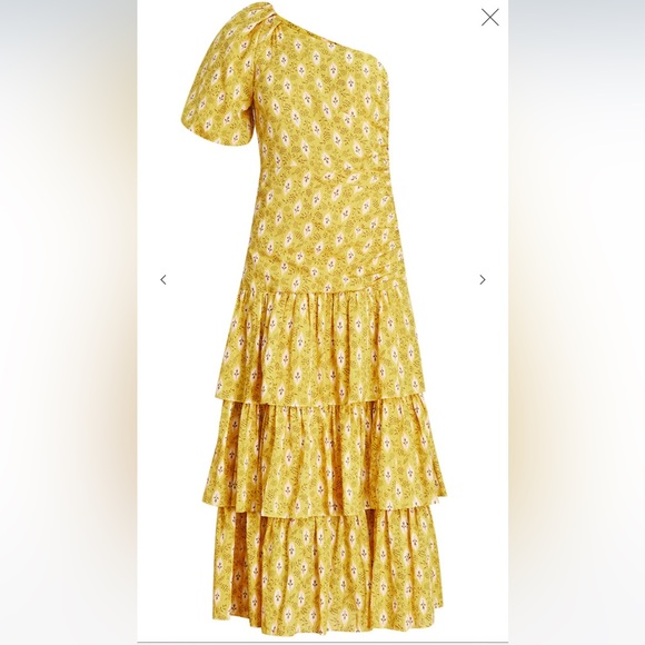 Veronica Beard Virginia One-Shoulder Dress - Picture 2 of 7